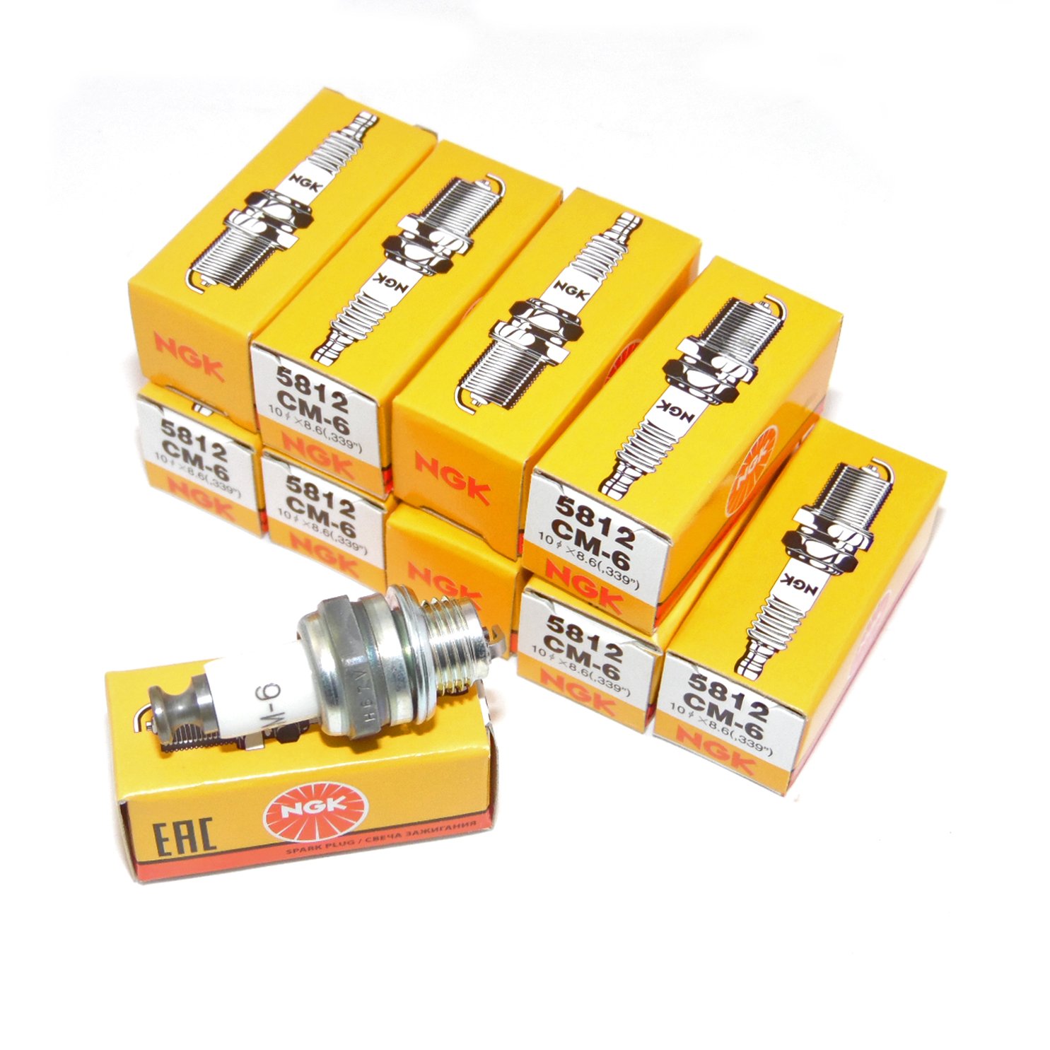 Amazon.com: 5812 CM6 CM-6 Spark plugs (10pk) : Automotive